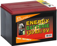 Batterij EG super 9V / 130Ah (H16 x L19 x B13 cm) - thumbnail