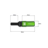 Schroevenkit OMP OMPS09981408 28 mm Groen M14 x 1,50 - thumbnail