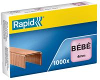 Rapid nietjes Bébé, verkoperd, doos van 1000 nietjes - thumbnail