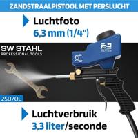 SW STAHL Sw-stahl straalpistool "25070l" pressure blasting gun profi-model - thumbnail