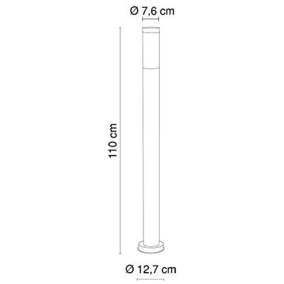 Globo 110cm RVS terraslampBoston - 3159