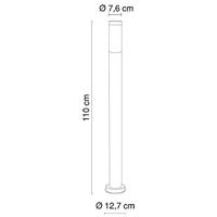 Globo 110cm RVS terraslampBoston - 3159 - thumbnail