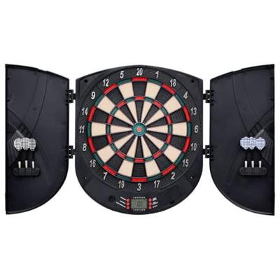Dartbord elektrisch met darts polypropeen zwart - thumbnail