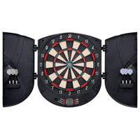 Dartbord elektrisch met darts polypropeen zwart - thumbnail