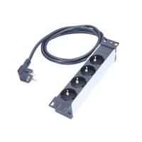 AS Schwabe 18198 Stekkerdoos Zwart, Zilver Randaarde stekker 1 stuk(s) - thumbnail