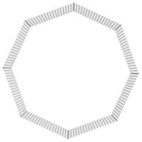 Konijnenkooi met 8 panelen 54x60 cm gegalvaniseerd ijzer - thumbnail