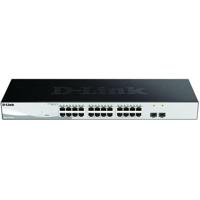 D-Link DGS-1210-26/E 26-poorts Gigabit Smart Switch (24 x 10/100/1000 Mbit/s Base-T-poorten, 2 x 100/1000 Mbit/s SFP-poorten) - alleen EU-netsnoer - thumbnail