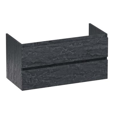 Brauer Joy - Onderkast - 100 cm - met 2 Softclose Lades Greeploos en 1 Sifon Uitsparing - Damascus