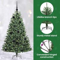 VidaXL Kunstmatige inklapbare kerstboom groen 120 cm pvc en metaal - thumbnail