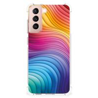 Shockproof Case voor Samsung Galaxy S21 FE Regenboog - thumbnail