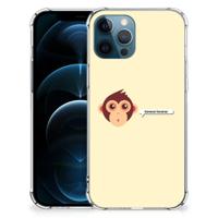 iPhone 12 | 12 Pro Stevig | Bumper Hoesje | Monkey - thumbnail