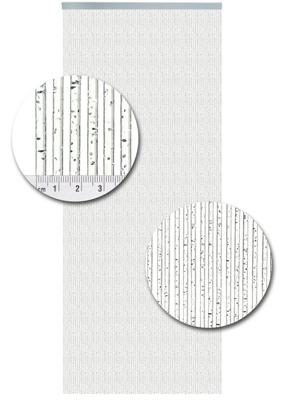 Vliegengordijn Kunststof Como Glitter Zilver - 100cm x 240cm