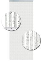 Vliegengordijn Kunststof Como Glitter Zilver - 100cm x 240cm - thumbnail