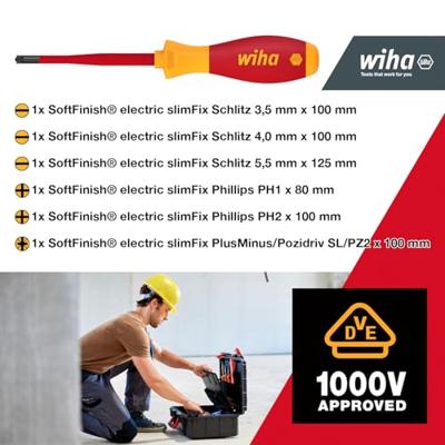 Wiha Basic Set L electric 18tlg Gereedschapskoffer (gevuld) 18-delig Electricien, Handwerker, Leerling, Professioneel, VDE (b x h x d) 457 x 183 x 367 mm Wiha Basic Set L electric 18tlg Gereedschapskoffer (gevuld) 18-delig Electricien, Handwerker, Leerling, Professioneel, VDE (b x h x d) 457 x 183 x 367 mm