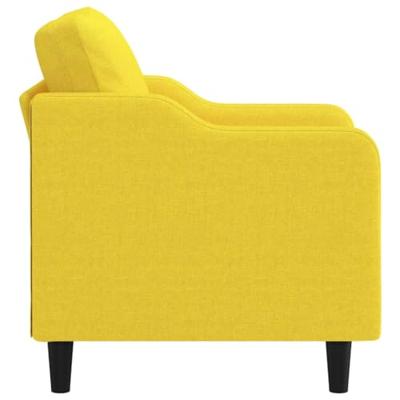 Fauteuil 60 cm stof lichtgeel