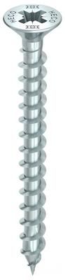 HECO TOPIX-plus schroeven - platkop verzinkt - 4x20 mm - PZ2 - voldraad - 200 st