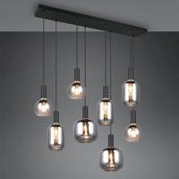 Trio Eetkamer hanglampDiva 8-lichts - smoke glas - 319800832 - thumbnail