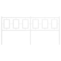 Hoofdbord 180 cm metaal wit - thumbnail