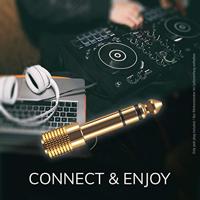 Oehlbach D1C35021 i-Jack AD 35/63 Jackplug Audio Adapter [1x Jackplug female 3,5 mm - 1x Jackplug male 6,3 mm (stereo)] Goud - thumbnail