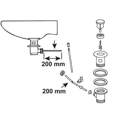 Cornat Verbindingsstang Afvoerplug Wt Ch - TEC317417 Cornat Verbindingsstang Afvoerplug Wt Ch - TEC317417