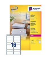 Etiket Avery L7162-250 99.1x33.9mm wit 4000 etiketten - thumbnail