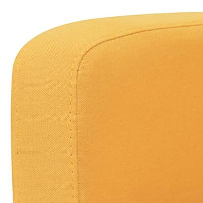 VidaXL Tweezitsbank 135x65x76 cm geel VidaXL Tweezitsbank 135x65x76 cm geel
