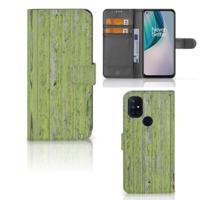 OnePlus Nord N10 | Book Style Case | Green Wood - thumbnail
