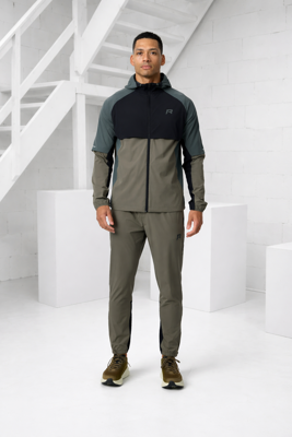 Reprimo Vortex Windbreaker Trainingspak Heren Groen/Zwart/Grijs - Maat M - Kleur: ZwartGroenGrijs | Soccerfanshop