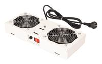 ROLINE ventilatorunit met 2 ventilatoren , voor 19 inch wandbehuizing grijs - thumbnail