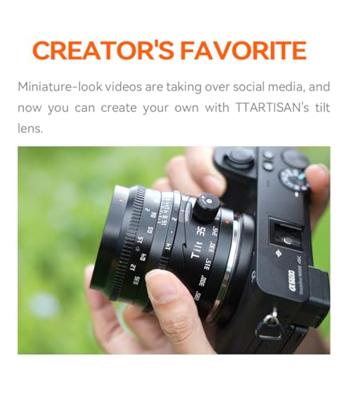 TTartisan APS-C Tilt 35mm F/1.4 Nikon Z mount Black