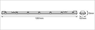 LEDVANCE SUBMARINE (EU) Kuiplamp voor vochtige ruimte LED G13 34 W Neutraalwit Grijs