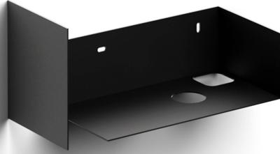 Clou Flush Badmeubelkast Open Met Handoekhouder Rechts 44x18x20,5 cm Zwart Clou Flush Badmeubelkast Open Met Handoekhouder Rechts 44x18x20,5 cm Zwart