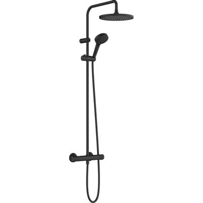 Hansgrohe Vernis Blend showerpipe 240 1jet met thermostaat, mat zwart