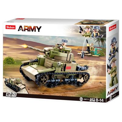 Sluban wwii - italiaanse tank 2in1