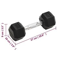 VidaXL Halters 2 st 8 kg totaal gietijzer - thumbnail