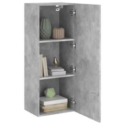 Tv-wandmeubel 40,5x30x102 cm bewerkt hout betongrijs - thumbnail