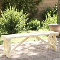 Tuinbank 115 cm massief vurenhout - thumbnail
