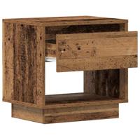 Nachtkast met lade 2 pcs Oud hout 45 x 34 x 44 cm Bewerkt hout - thumbnail