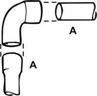 Cornat Cu-Soldeer Knie 1S 90Gr/18 (10St) - T569218 - thumbnail