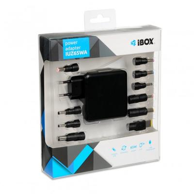iBox IUZ65WA netvoeding & inverter Auto 65 W Zwart