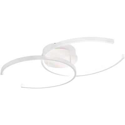 LED Plafondlamp 20W Dimbaar Rond - Natuurlijk Wit 4000K - Mat Wit Aluminium