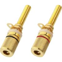 Monacor Banaanbus BP-500G 1 paar - thumbnail