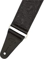 Fender Tooled Leather Guitar Strap 2 inch gitaarband zwart - thumbnail