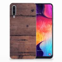 Samsung Galaxy A50 | Bumper Hoesje | Old Wood - thumbnail