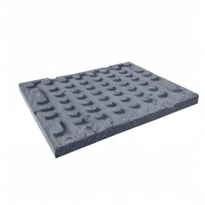 Valtegels 6 st 50x50x3 cm rubber grijs - thumbnail
