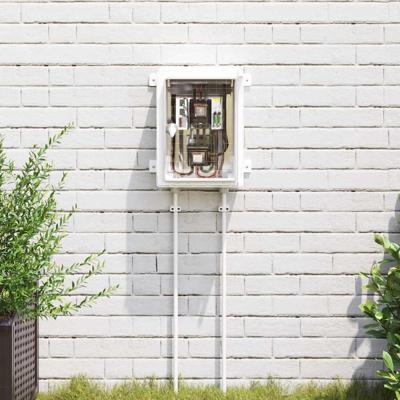 VidaXL Bedieningskast grijs 47 x 20 x 60 cm abs kunststof