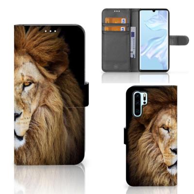 Huawei P30 Pro | Telefoonhoesje | Met pasjeshouder | Leeuw