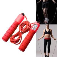 Springen touwen met Counter sport fitness verstelbare snelle snelheid tellen Jump Skip touw skipping Wire (rood) - thumbnail