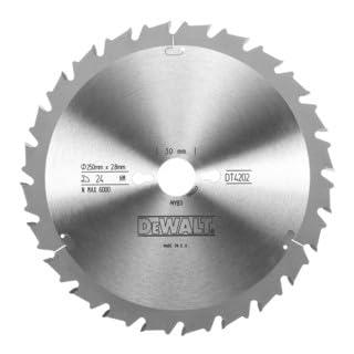 DeWalt Accessoires Cirkelzaagblad 250x30x24t, vlaktand- en spaanbegrensd, positief 10°, kerf 2,8mm - DT4202-QZ