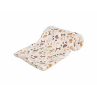 TRIXIE DEKEN LINGO SOFTFLEECE WIT / BEIGE 100X75X2 CM 2 ST - thumbnail